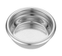 Stainless Steel Coffee Filter, 58mm Reusable Coffee Filter Coffee Portafilter Basket Pressurized Mesh Filter Basket Coffee Machine Replacement Parts (Double Cup Size)