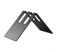 Stainless Steel Coffee Filter Paper Holder Stand Designed for Conical Filter Papers Featuring V Shape Structure and Space Saving Foldable Build (Black Single)