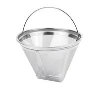 Stainless Steel Coffee Filter Permanent Pour Over Coffee Dripper Paperless Drip Cup Coffee Filter for Coffee Maker, 4 Cone Filter for 12 Cups