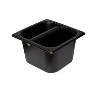Stainless Steel Coffee Grounds Bin,Large Capacity Espresso Knock Box,Easy to Clean Design for Home Baristas and Coffee Shops(16.3x17.7x10cm)