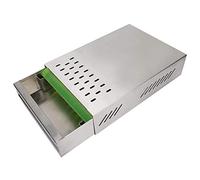 Stainless Steel Coffee Knock Box Drawer Type Coffee Ground Knock Container Bucket Box with Rod Commercial Use(Silver)(Color:Silver)