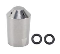 Stainless Steel Coffee Machine Nozzle, Replacement Steam Wand Tip for Rancilio, Milk Foam Spout with Dual Gaskets, Professional Barista Tool for Home Cafes and (4 Hole)