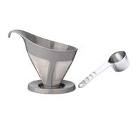 Stainless Steel Coffee Meshs Funnel Drip Brewing Tool With HLB18 Spoon Coffee Strainers Funnel Drip