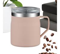 Stainless Steel Coffee Mug - 450ml Travel Tumbler, Insulated Coffee Mug For Office, Students, Drivers, Gym, Daily Commute, Camping, Hiking, Picnic, Beach, Sports, Road Trip, BBQ, Juice, And Hot Drinks