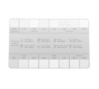 Stainless Steel Coffee Reference Card Metal Coffee Size Ruler Professional Coffee Bean Grinder Accessories