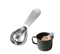 Stainless Steel Coffee Scoop: 30ml Metal Measuring Spoon with Short Handle for Ground Coffee, Beans, Powder, Espresso (30ml)