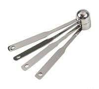 Stainless Steel Coffee Scoop Set with Long Handle for Accurate Measurement of Coffee, Tea, and Ingredients, Easy to Clean and Store (25ml)