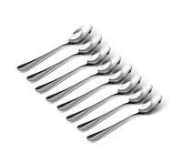 Stainless Steel Coffee Spoon 8 Pcs Food Baking Drinking Making Accessories Supplies for Tea Espresso Soup Rice Gadget Teaspoons Set Mixing Spoons Dessert Demitasse Demitasse for Desserts