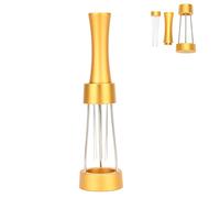 Stainless Steel Coffee Stirrer Distributor Needle, Coffee Powder Distributor Tool, Ergonomic - Breaking Needle with Self - Aligning Stand for Espresso Machines (Gold)