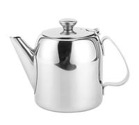 Stainless Steel Coffee Teapot Kettle Metal Round Pot with Short Spout for Cold Water Hotel Restaurant Home(500ml/20oz-#1) Tea Kettle