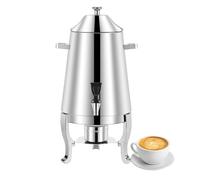 Stainless Steel Coffee Urn Dispenser - 13L Beve Chafer for Hot Drinks, Coffee & Juice - Ideal for Parties, Events & Buffets
