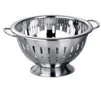 Stainless Steel Colander, Brushed Finish Colander With Twin Handles For Easy Draining, Durable Kitchen Premier Housewares Silver One Size