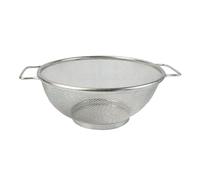 Stainless Steel Colander/Mesh Colander Strainer for Kitchen Straining Draining Spaghetti and Double Handles Mesh Washing Rice Fruits Drainer Washing Up Rack Drainer