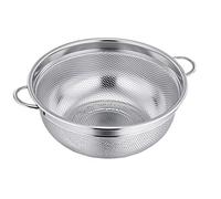 Stainless Steel Colander, Micro-Perforated Metal Colander with Handle, 20cm Strainer for Food Fruit Vegetable Pasta - Dishwasher Safe