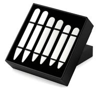 Stainless Steel Collar Stiffeners (No Magnets included), Collar Stays Metal Shirt Collar Stiffeners for Men, Valued Pack in a Gift Box