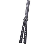Stainless Steel Comb ，1PC Folding Versatile Tool Practice Training And Stylish Hairdressing