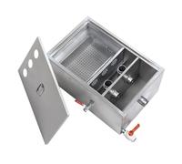Stainless Steel Commercial Grease Trap - Detachable Design for Restaurant Kitchen Wastewater Management
