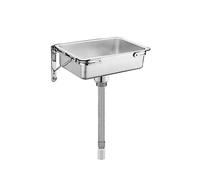 Stainless Steel Commercial Sink, Kitchen Sink with Stand, Single Bowl, Restaurant Catering Industrial Kitchen Sink, for Outdoor Indoor, Laundry, Backyard, Restaurant (35x25cm/13.8x9.9in)