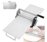 Stainless Steel Compact Manual Dough Sheeter, Folding, Adjustable Thickness, For Bakery Pizza Croissant, 90x40cm
