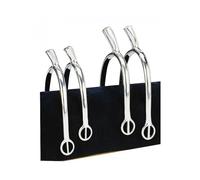 stainless steel compensated riding spur with rounded loops Feeling Prince de Galles