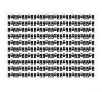 Stainless Steel Composite Decking Clips, Black Fastener Fixings for Wood Plastic Boards, 7-10mm Gap Spacers, 100 Pack Garden Patio(9mm)