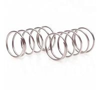 Stainless Steel Compressed Springs, Wire Dia. 2mm Outer Dia. 22mm Length 70mm, Silver Coil Extended Springs, 10 Pcs