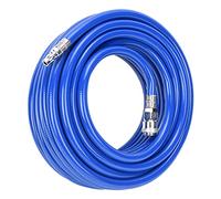 Stainless Steel Compressor Hose Set - 15m PVC Air Line with Safety Coupling and Nozzle, 9.5 mm, 850 PSI
