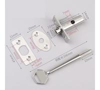 Stainless Steel Concealed Pipe Well Lock for Fire-Rated, Framed, Mortise & Concealed Keyed Door Locks - Channel Lock Inspection Port Cylinder(Short CORE)