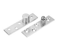 Stainless Steel Concealed Pivot Hinges 360 Degree Rotation 75x17mm Eccentric Pivot 2 Pack Door Cabinet Hardware