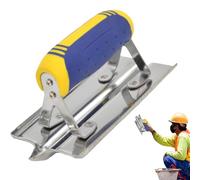 Stainless Steel Concrete Edger, Professional Durable Concrete Finishing Edger, Concrete Edger Carve End or Straight End Hand Edger Concrete Tool - Precision Concrete Strainer, Ergonomic Grip, Trimming