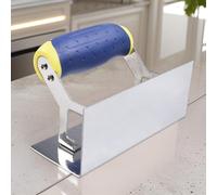 Stainless Steel Concrete Hand Groover Tools Set with Ergonomic Handle, Curved Ends and Radiused Compatible with for Edge Design Compatible with(c)