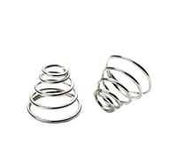 Stainless Steel Conical Cone Compression Spring， 304 Stainless Steel Conical Compression Springs Multiple Sizes Wire Dia 0.4-0.8mm 5 Pcs(1pc,0.8x(5-6) x14-7)