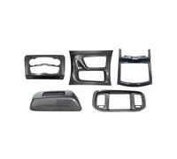 Stainless Steel Console Molding Cover For Dodge For Charger 2015-2021 Car Interior Central Control AC Switch Gear Shift Panel Cover Trim Decora 5PCS/Set