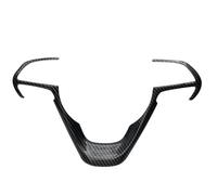 Stainless Steel Console Molding Cover For Jeep For Grand For Cherokee 2014-2020 Car Steering Wheel Decoration Cover Sticker Trim Frame Auto Interior Mouldings Accessories(Carbon Fiber Grain)