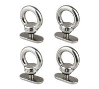 Stainless Steel Construction 4 Pack of For Kayak Track Tie Downs Perfectly Suited to Secure Your Equipment on Watercrafts