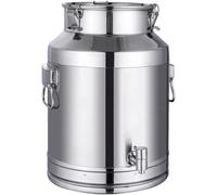 Stainless Steel Container with Sealed Lid and Tap for Liquid Storage - Perfect for Kitchen, Farm, and Beverage Use