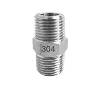 Stainless Steel Conversion Fitting G1/8" Male to M6 M10-20 1/8" 1/4" Hex Nipple Coupling Stainless Steel Pipe Fitting Adapter Connect(M10x1mm Male)