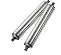 Stainless Steel Conveyor Roller Commercial 1" 1.25" 1.5" Roller 2-Piece Glide Rollers for Wood Processing Warehouses Dia 38mm Replacement Parts