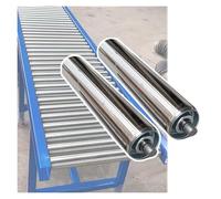 Stainless Steel Conveyor Roller Set 2 Pack - Heavy Duty Galvanized Replacement Rollers for Logistics & Transportation - Corrosion-Resistant Easy Install
