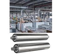 Stainless Steel Conveyor Roller Set - Durable Belt Return Rollers for Assembly Line Operations(32mm/1.26in,23.6in)