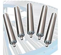 Stainless Steel Conveyor Roller - Smooth Movement Replacement for Fence Industrial Use Heavy-Duty Efficient Transmission System (Lot De 5 L 40