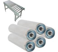 Stainless Steel Conveyor Rollers 1-2.4 Inch Diameter 5 Pack Replacement Rollers for Industrial Warehouse Assembly Line Systems 25MM Dia 450MM Length (17.7in)