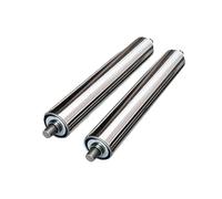 Stainless Steel Conveyor Rollers 2 Pack Heavy Duty Support Wheels Non Driven Roller Replacement for Conveyor Systems Durable and Reliable Transport Solutions