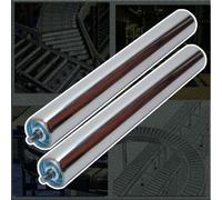 Stainless Steel Conveyor Rollers - 2 Pack Replacement Rolls for Commercial Conveyors Diameter Options: 1" 1.5" 2" 2.4" Glide Rollers 900mm Length (35.4")