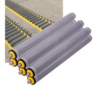 Stainless Steel Conveyor Rollers, Heavy-Duty Load Rollers, Rust-Free Steel Axle Rollers for Roller Tracks, Non-Driven Replacement Rollers (Diameter 50mm/2in, Length 25.6"/650mm)