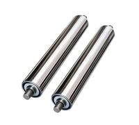 Stainless Steel Conveyor Rollers - Set of 2, 3-6 Inch, 900 mm, Heavy-Duty Metal Rollers for Smooth Factory Product Line Movement (76 x 15 x 2.0 mm)