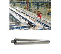 Stainless Steel Conveyor Rollers Set of 5 Heavy-Duty Unpowered Metal Feed Slide Rollers 25-50mm Diameter for Commercial Use 1.5in/300mm Replacement Parts