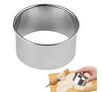 Stainless Steel Cookie Cutter - Round Baking Ring Set, Reusable Cake Fondant Cutter, Pastry Tool for Professional Kitchen Use | Durable, Creative Dessert Craft Accessories for the