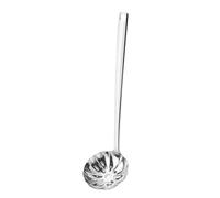 Stainless Steel Cooking Spoon, Long Soup Spoon | Stainless Steel Soup Spoon for Kitchen | Ruffle Shaped Heat Resistant Utensils Hot Pot Meals for Daily Dining Collection, Family Gathering