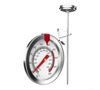 Stainless Steel Cooking Thermometer 23cm Clip-On Fast Read(30cm)